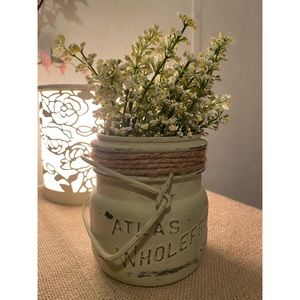 Farmhouse Faux Flower Jar ✨